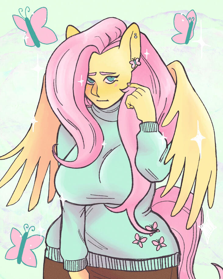 Flutterfshy - digital (procreate), 2022