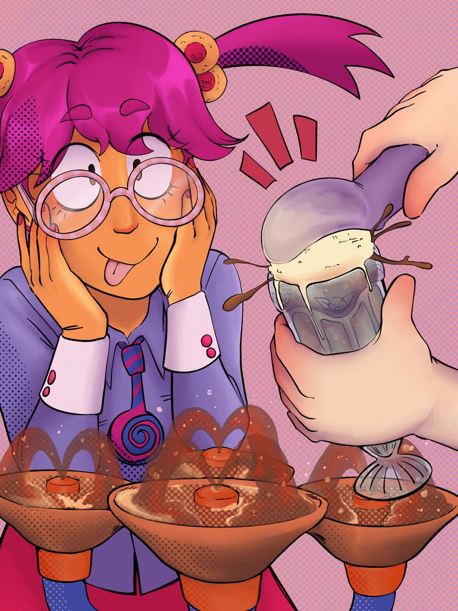 Willamette Week Dessert Issue Nov 15th 2023 - digital (procreate, photoshop), 2023