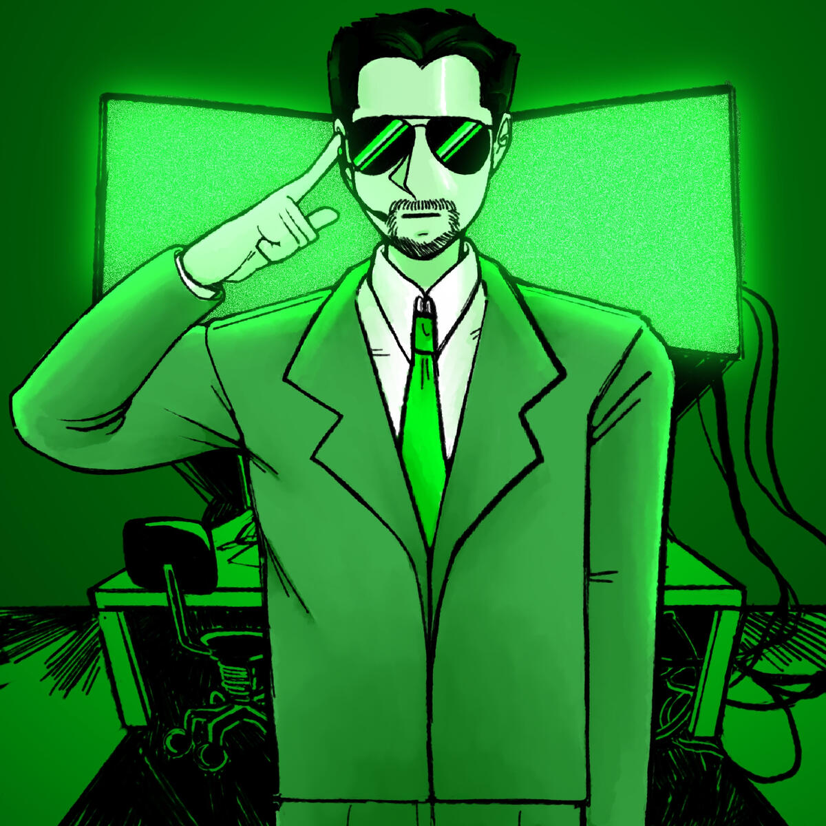 "Shuichi Aizawa" - digital (procreate), 2022