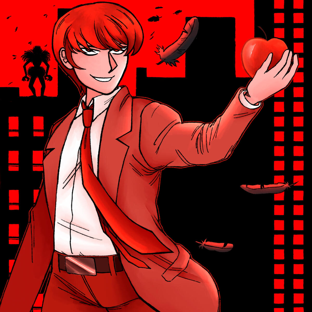 "Light Yagami" - digital (procreate), 2022