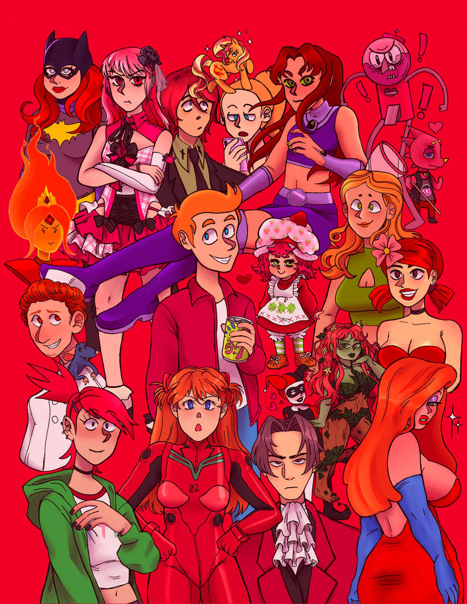 "Redheads" - digital (procreate) - 2022