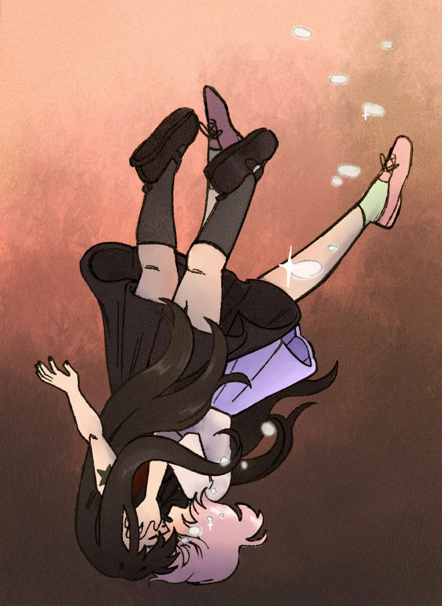 Book Project - "The Lovers," digital (procreate), Nov 2021