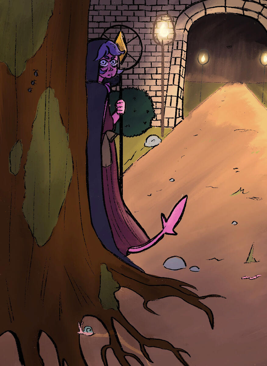 Book Project - "The Hermit," digital (procreate), Nov 2021