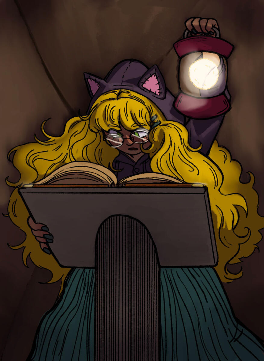 Book Project - "The Scholar," digital (procreate), Nov 2021