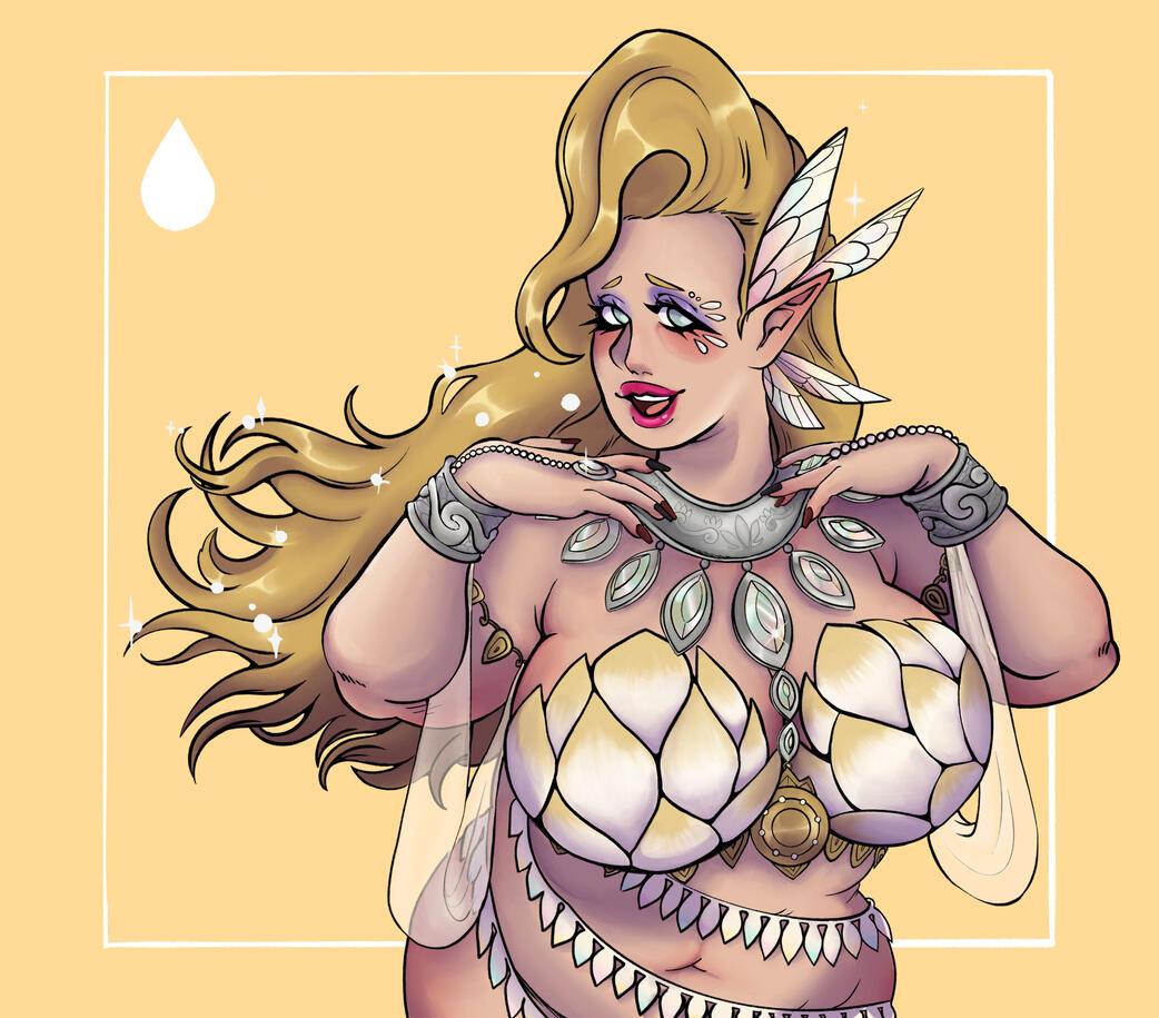 Great Fairy series, "Great Fairy Cotera," digital (procreate), Jan 2024