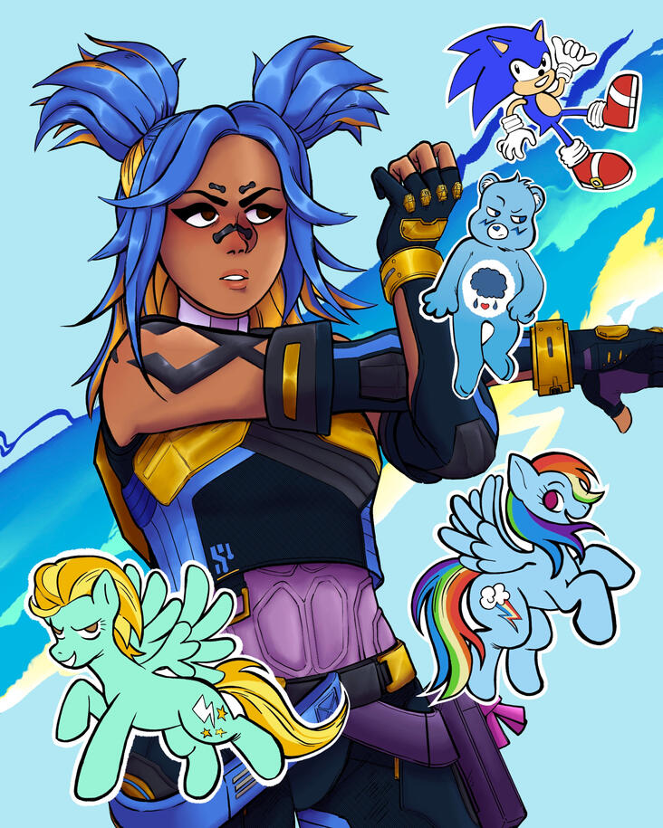 "Please Stay Alive...I Hate Making New Friends!" - June 2024, digital (procreate)