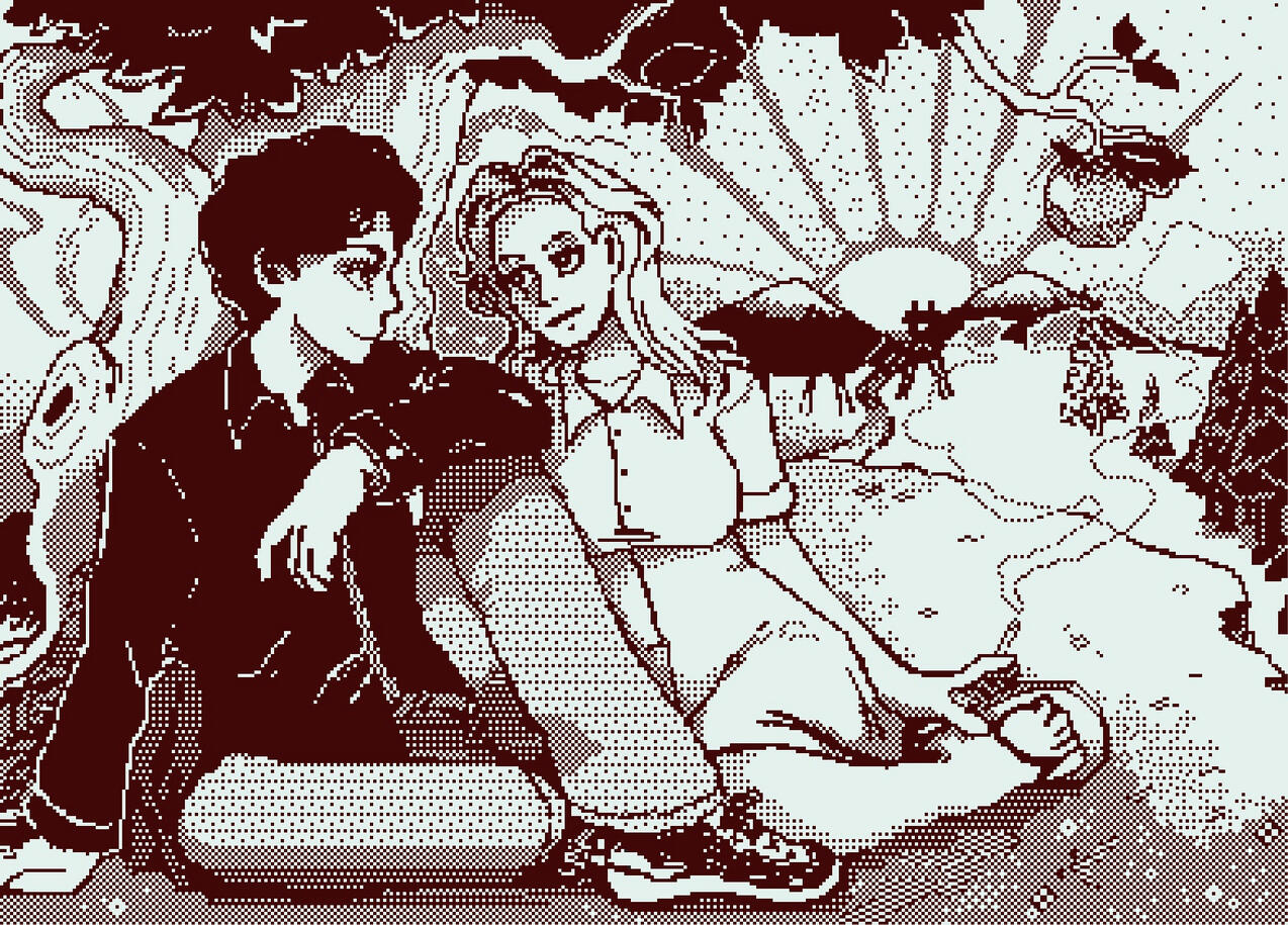 "Ascension," Sept 2024, digital (procreate) (check out all color variations on my instagram, twitter, and tumblr!)