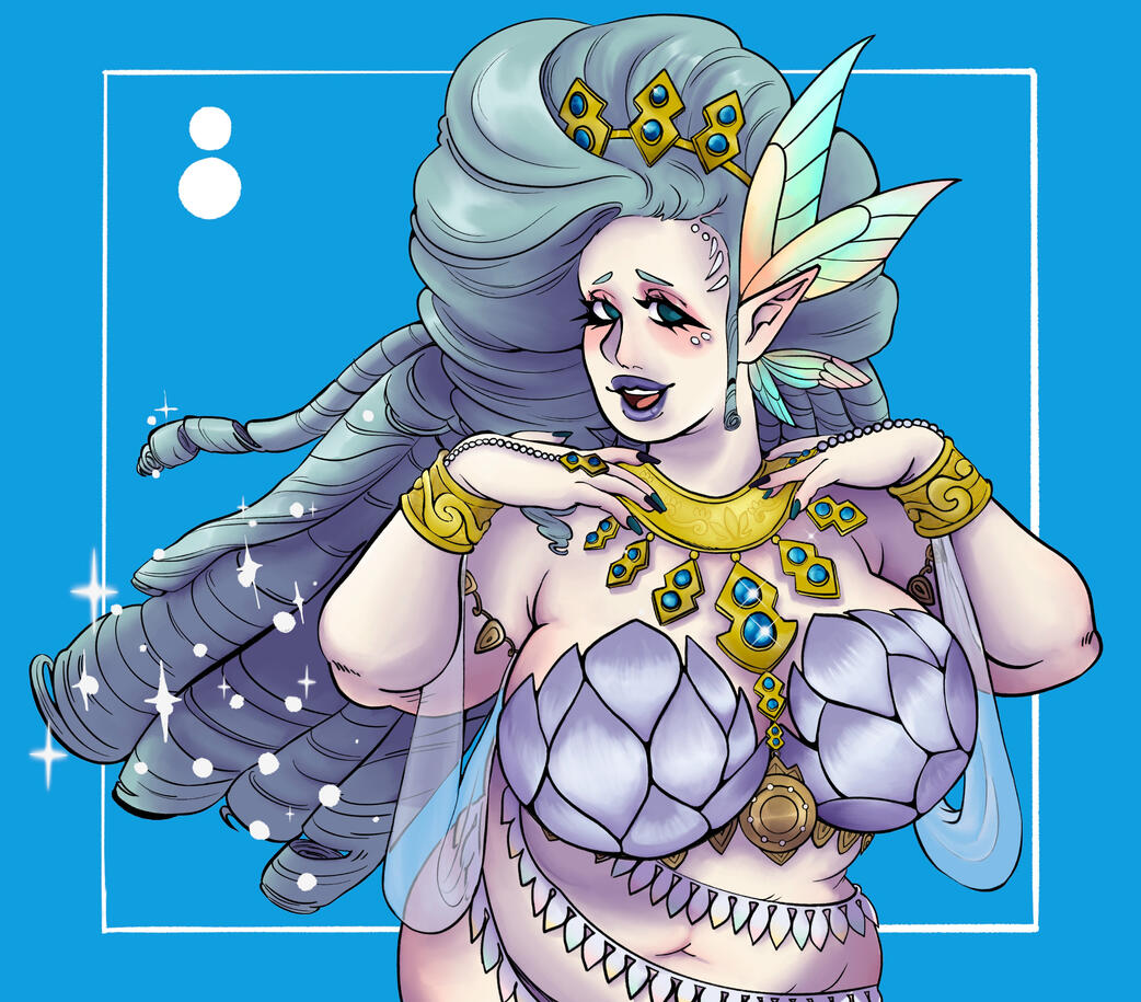 Great Fairy series, "Great Fairy Tera," digital (procreate), Jan 2024