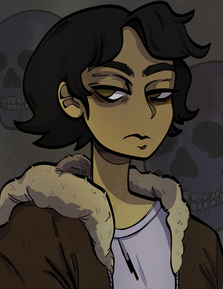 Series - Nico D'Angelo portrait, digital (procreate, illustrator), Dec 2020