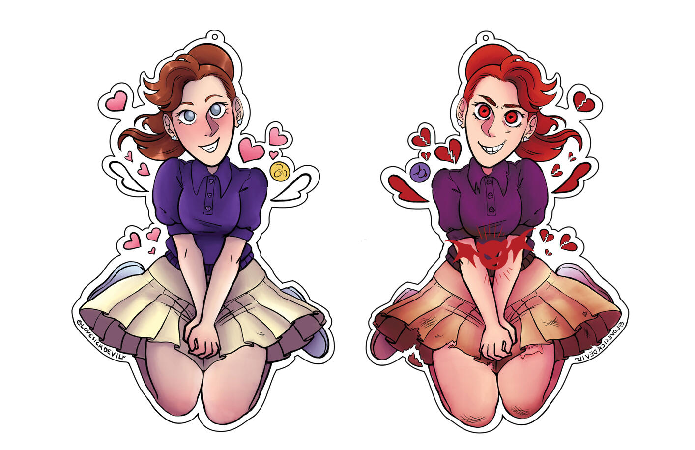 acrylic charm, digital (procreate), Nov 2023