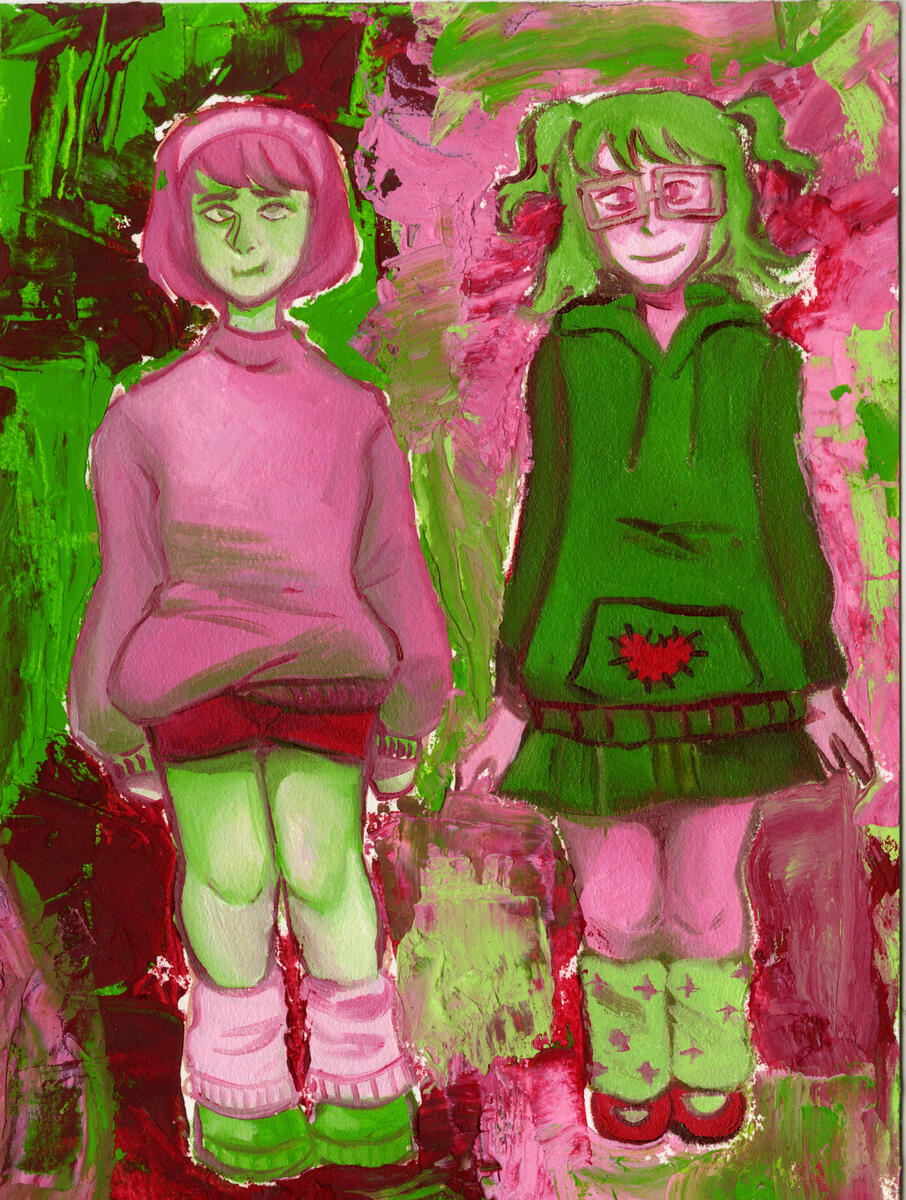 Sickly - oil paint on oil paper - Feb 2023