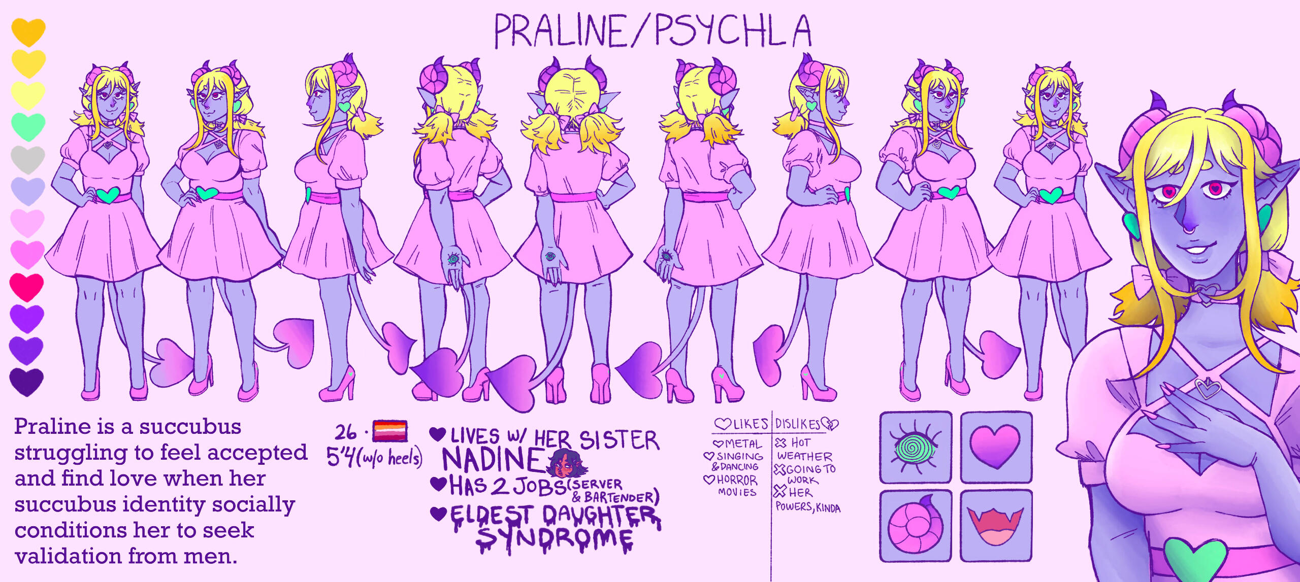 Praline turnaround - digital (procreate) - 2022