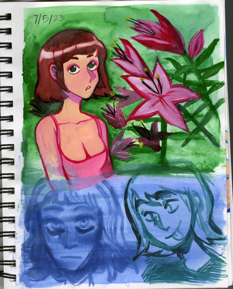 2023 - made using gambai tansi watercolor