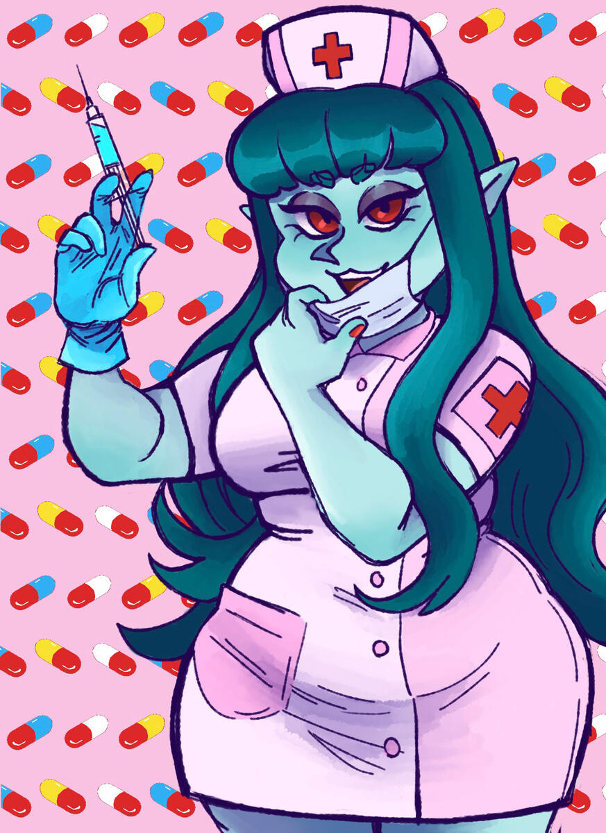 Book Project - "The Healer," digital (procreate), Nov 2021