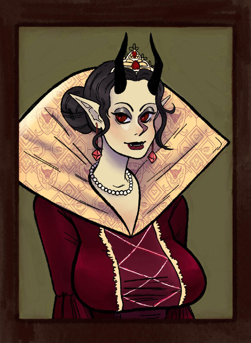 Book Project - "The Queen," digital (procreate), Nov 2021