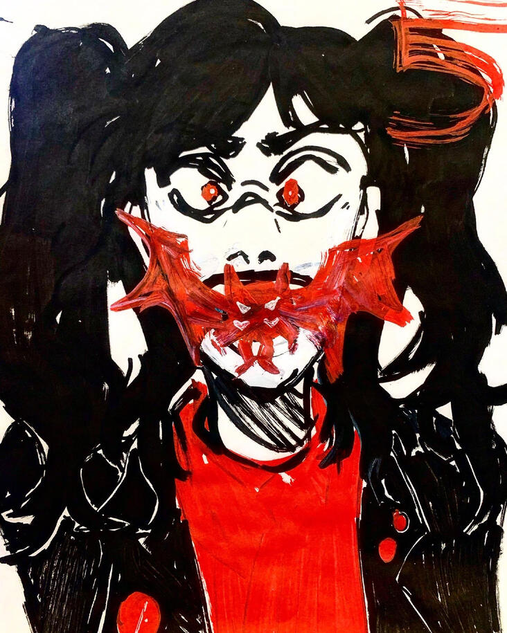 acrylic paint pens, March 2023